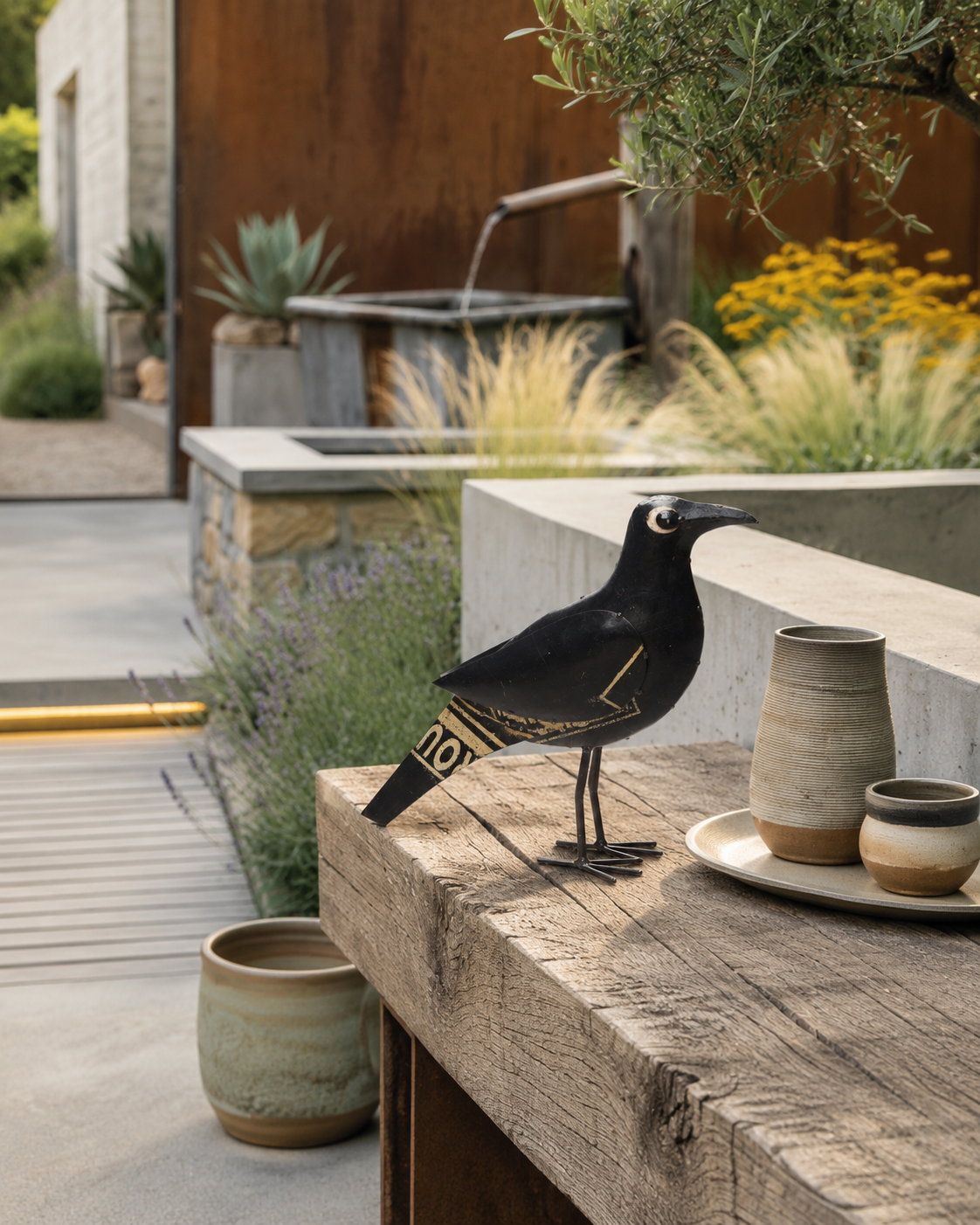 Recycled Iron Crow