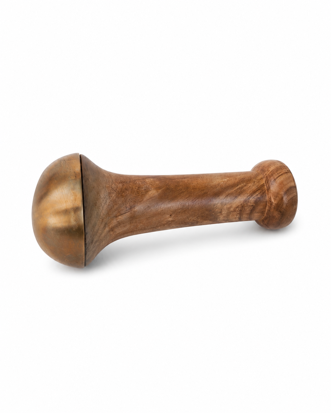 Kansa Wand Face and Body Massager with Natural Wooden Handle