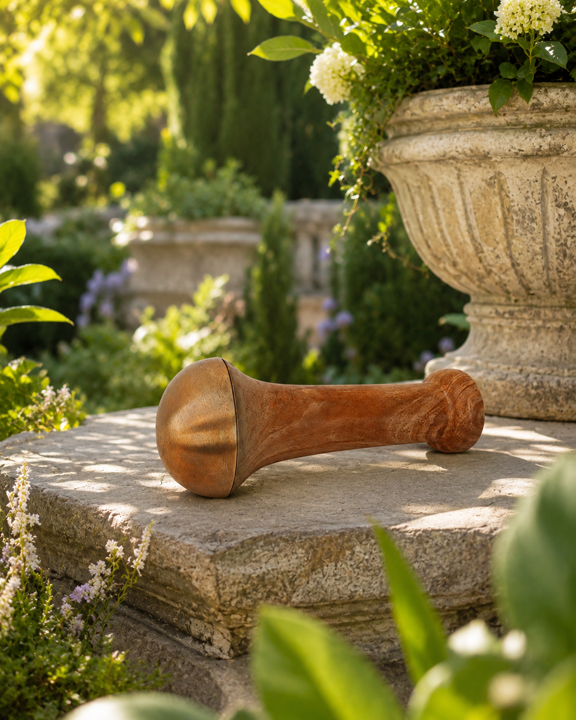 Kansa Wand Face and Body Massager with Natural Wooden Handle