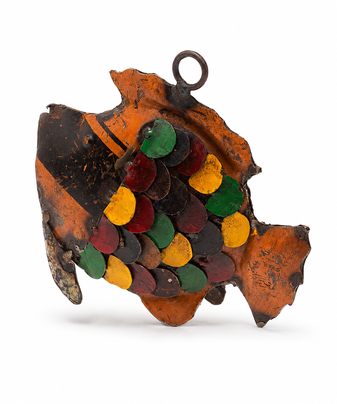 Recycled Iron Hanging Fish