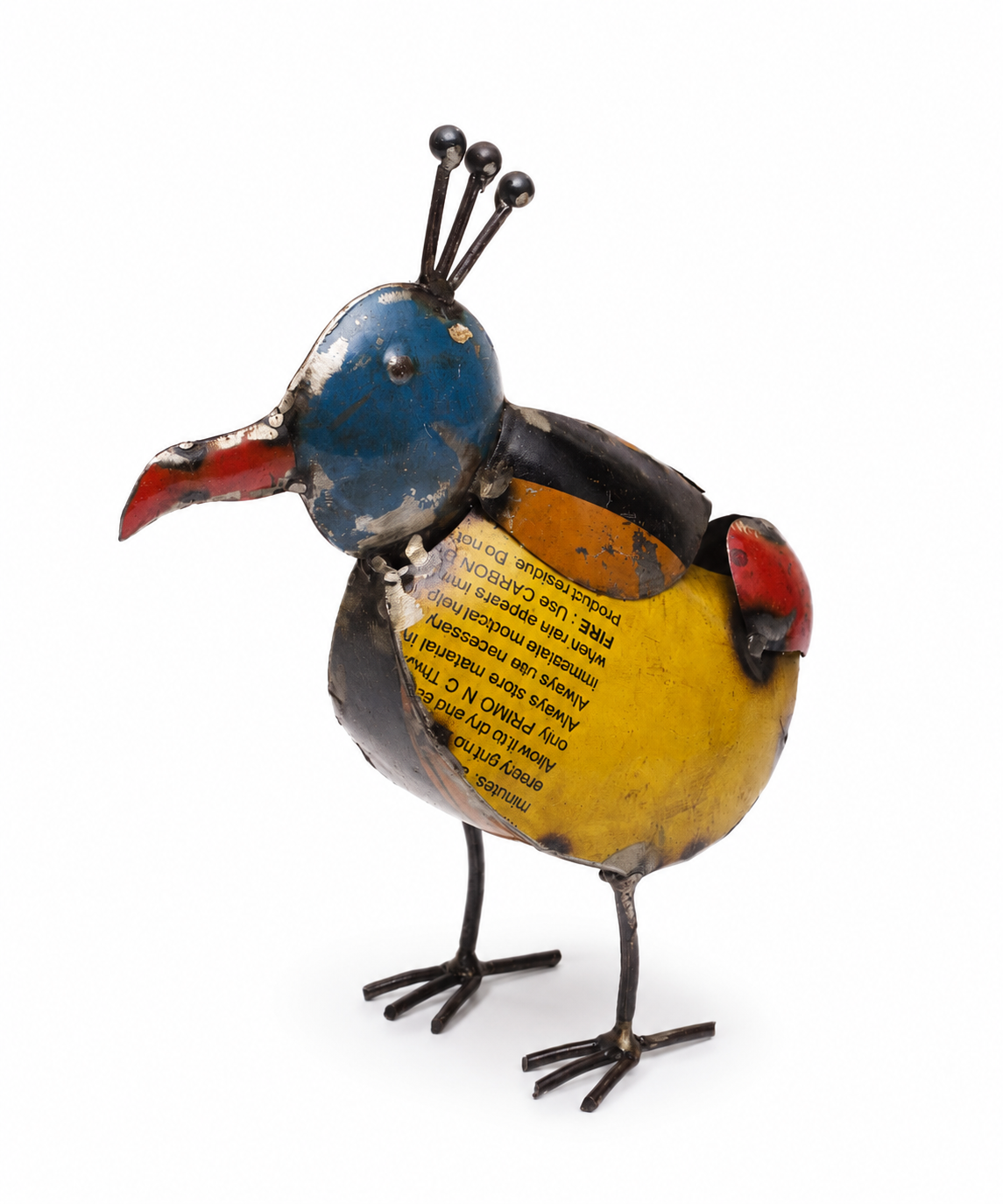 Recycle Iron Bird With Crest