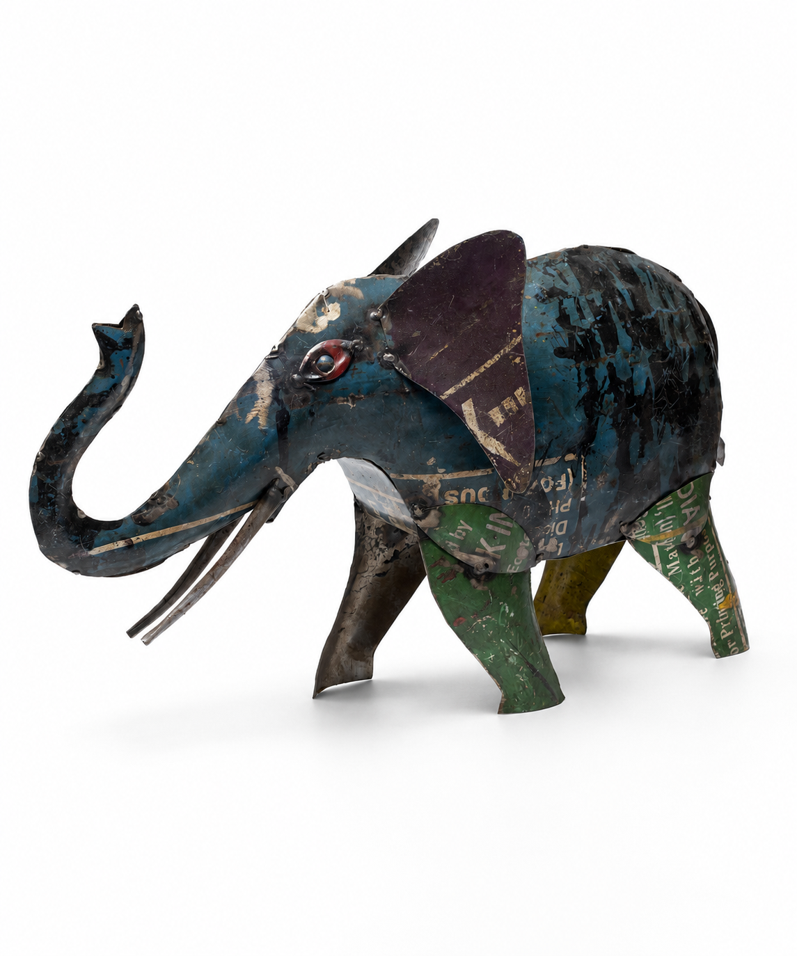 Recycled Iron Elephant (Big)