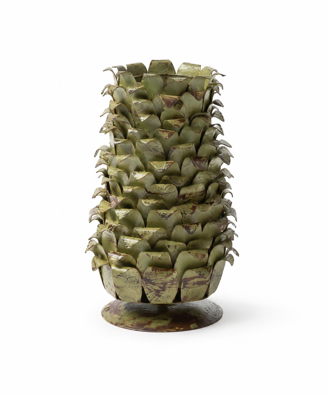 Vintage Green Pineapple Votive Holder