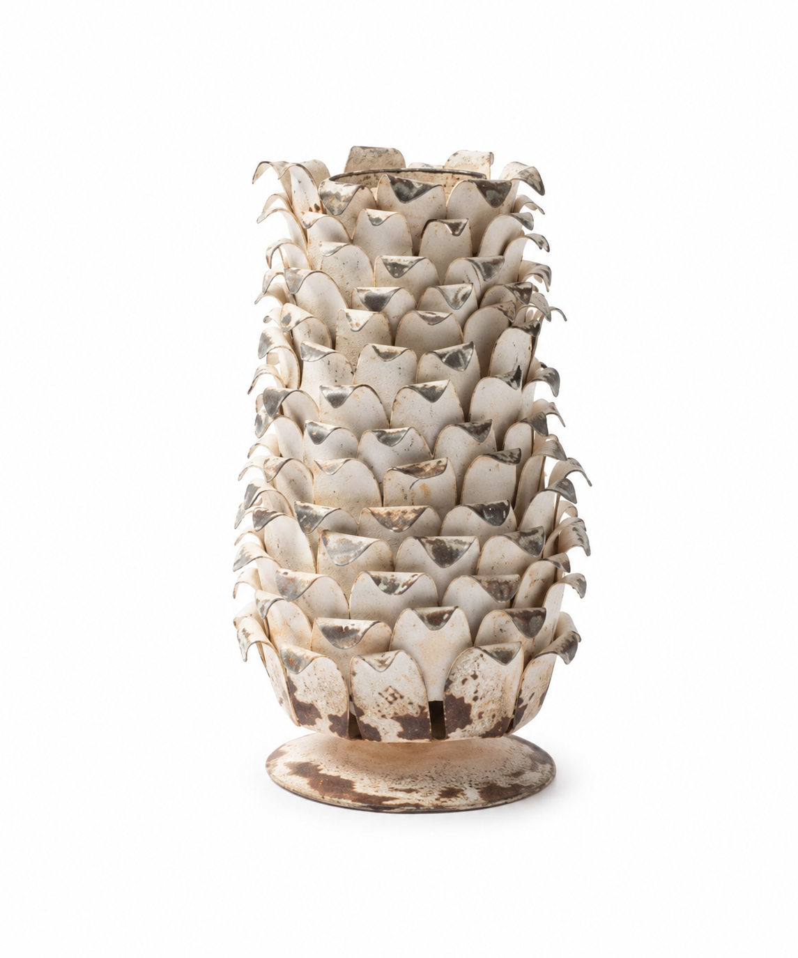 Vintage White Pineapple Votive Holder