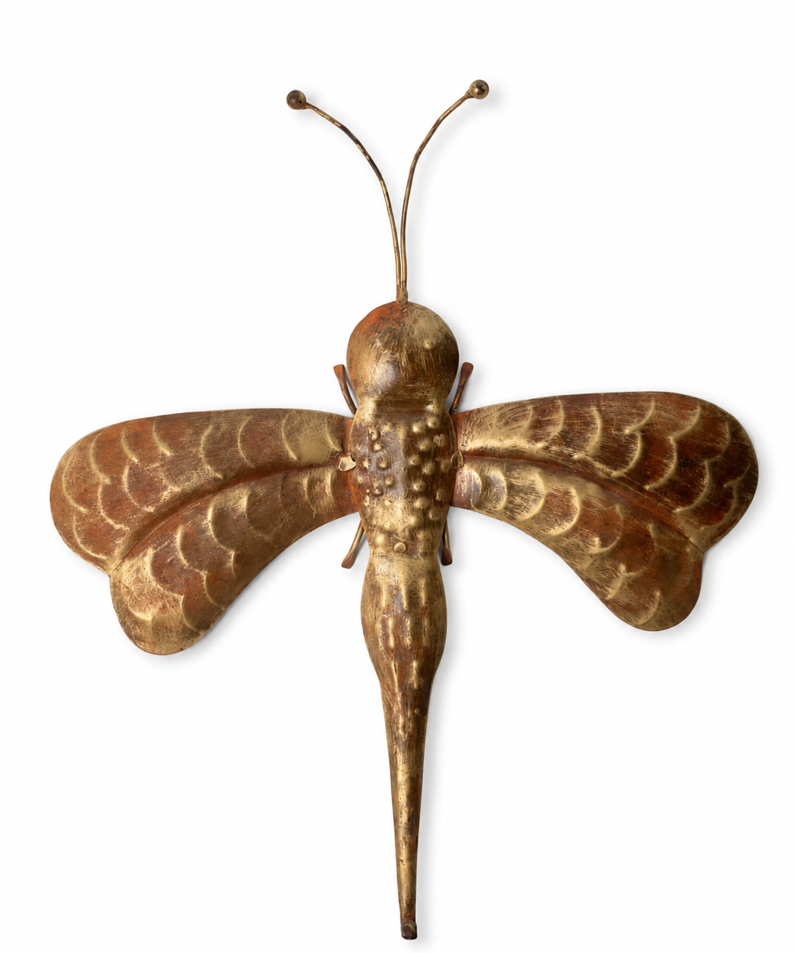 Reclaimed Iron Vintage Gold Butterfly Iron Wall Mount