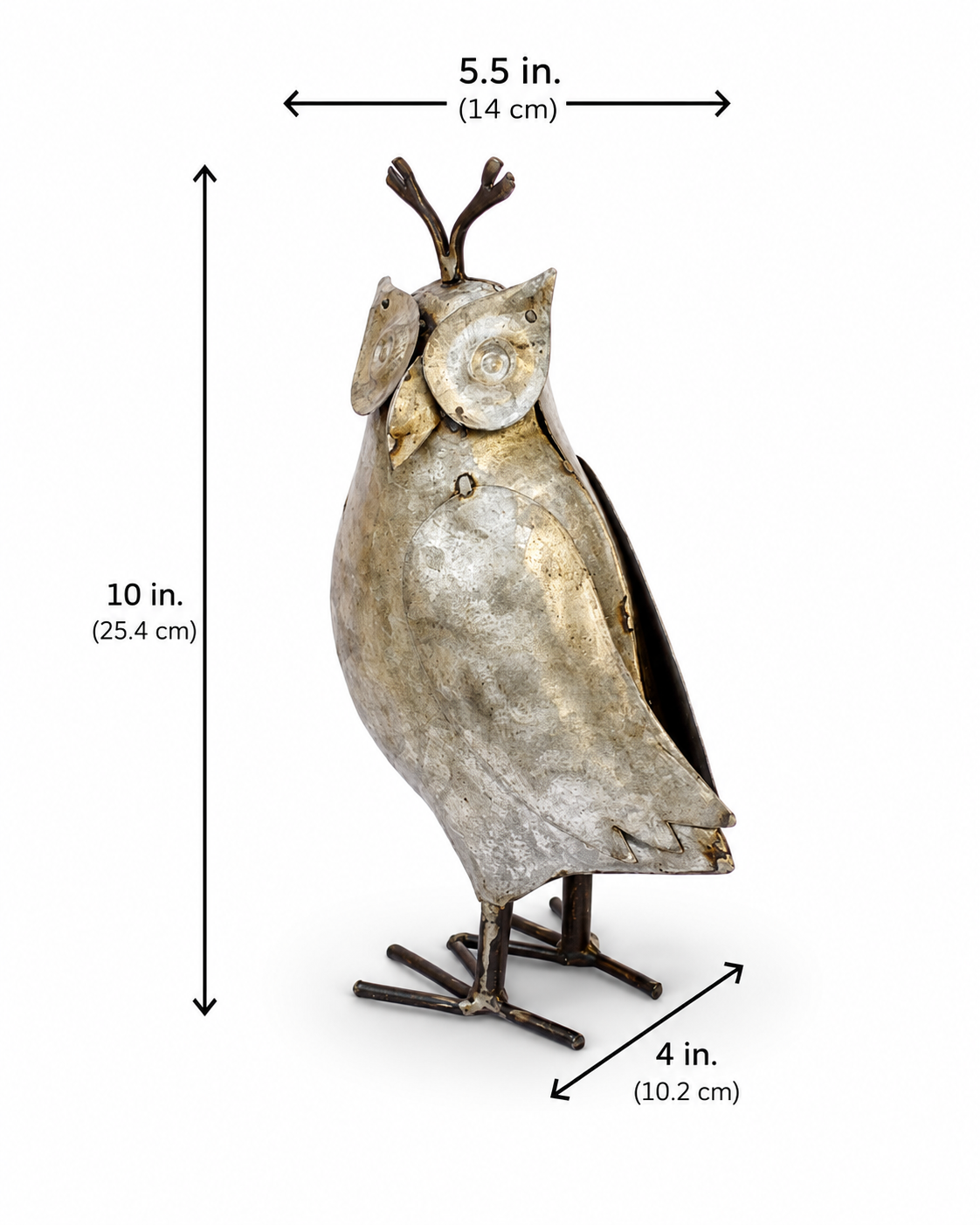 Recycled Iron Owl