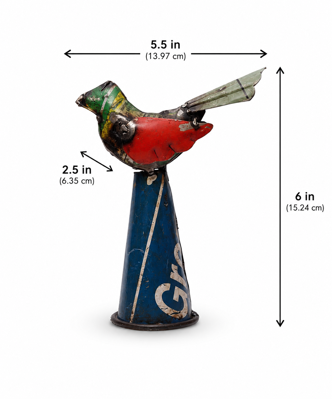 Recycled Iron Bird (Bottle Top)