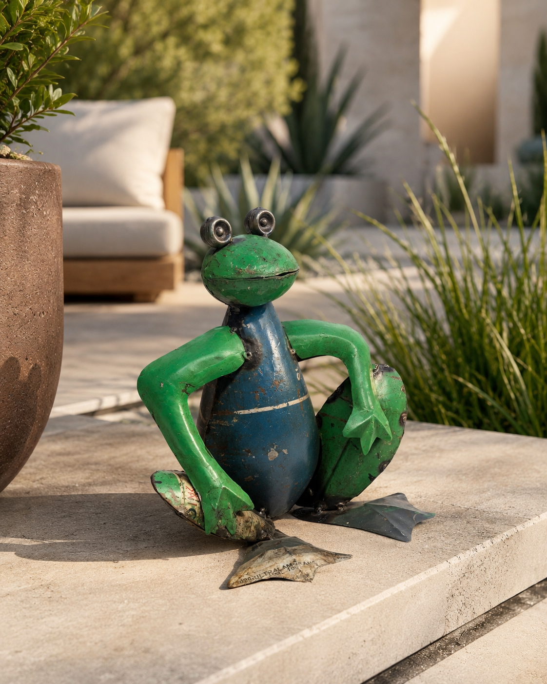 Recycled Iron Frog (Big)