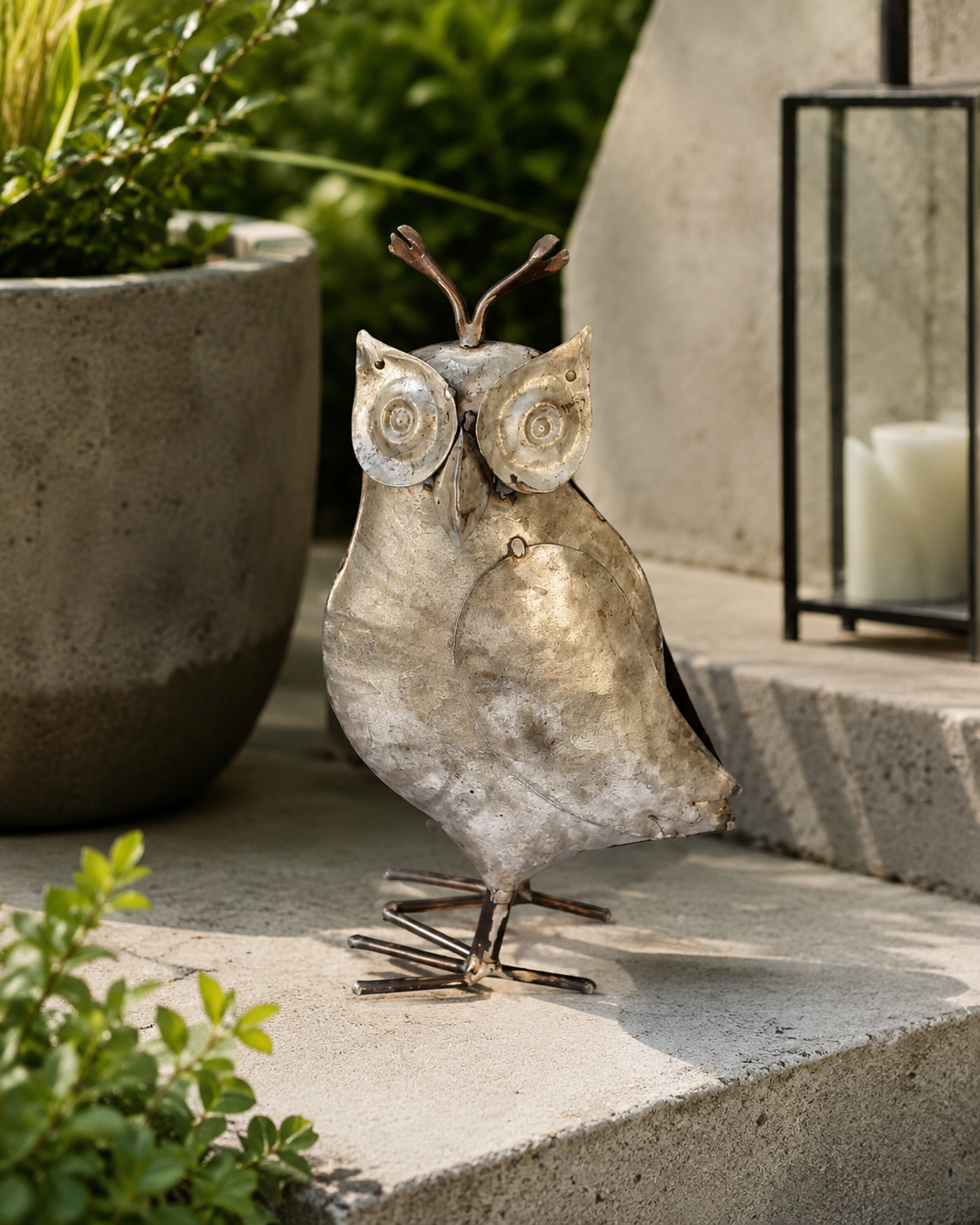 Recycled Iron Owl