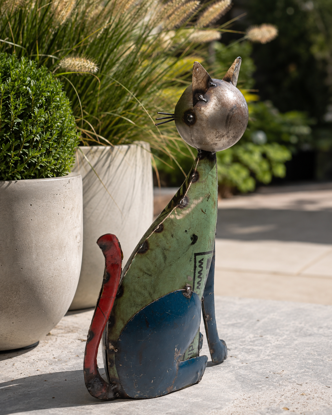 Recycled Iron Big Cat
