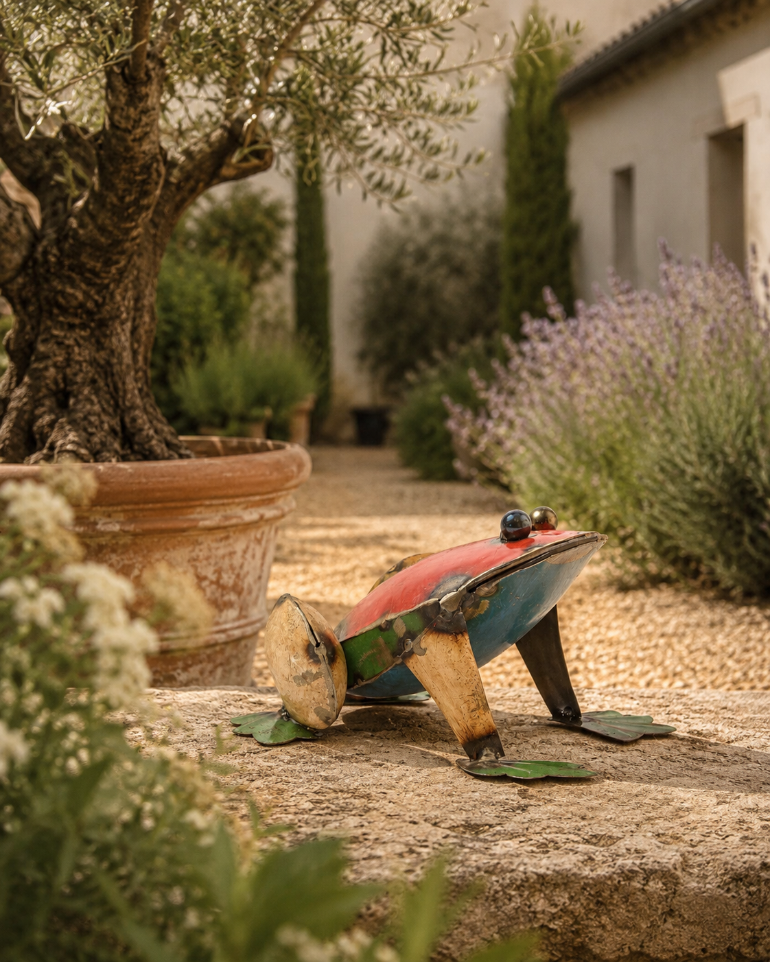 RECYCLED IRON SMALL FROG