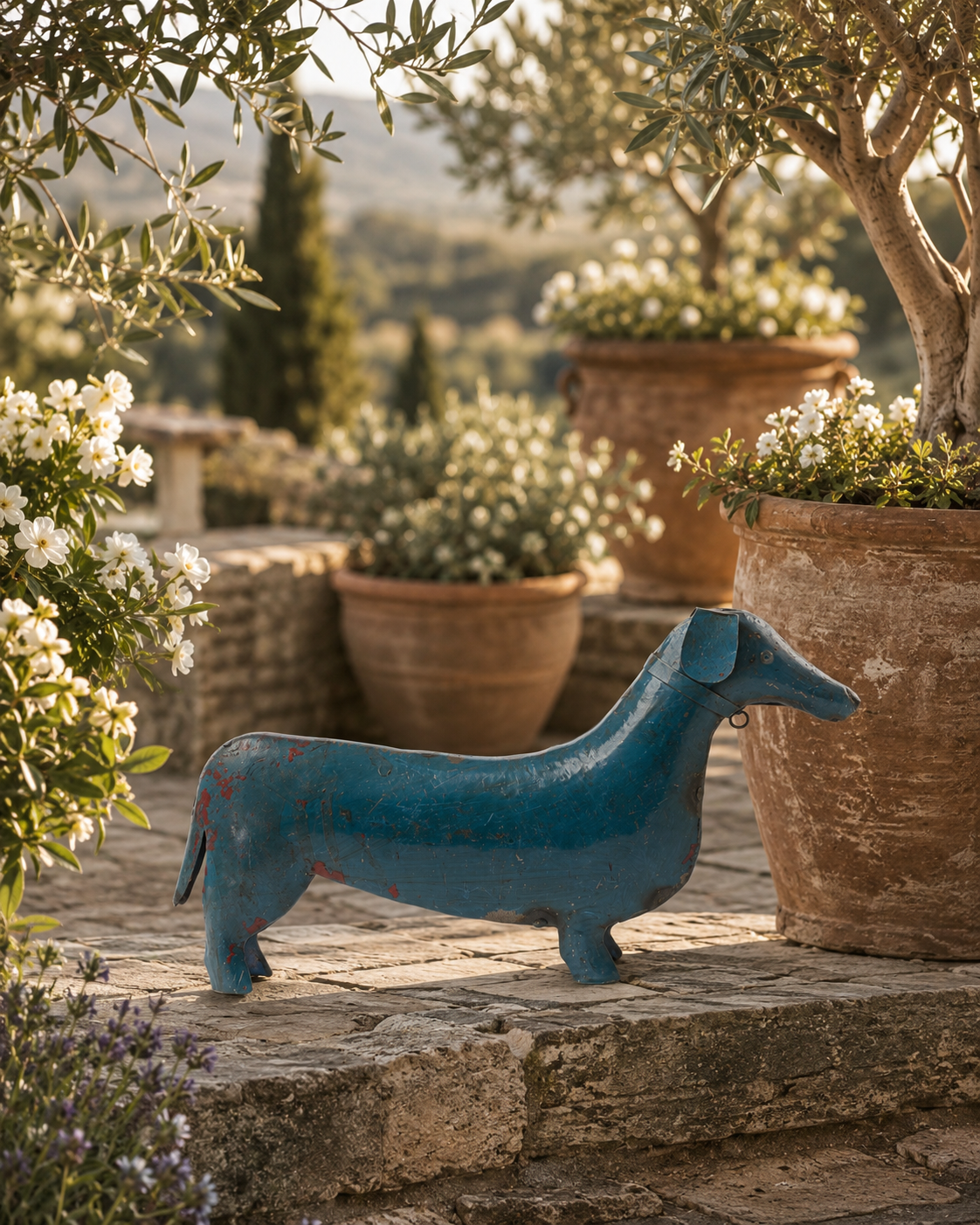 RECYCLED IRON SMALL DOG