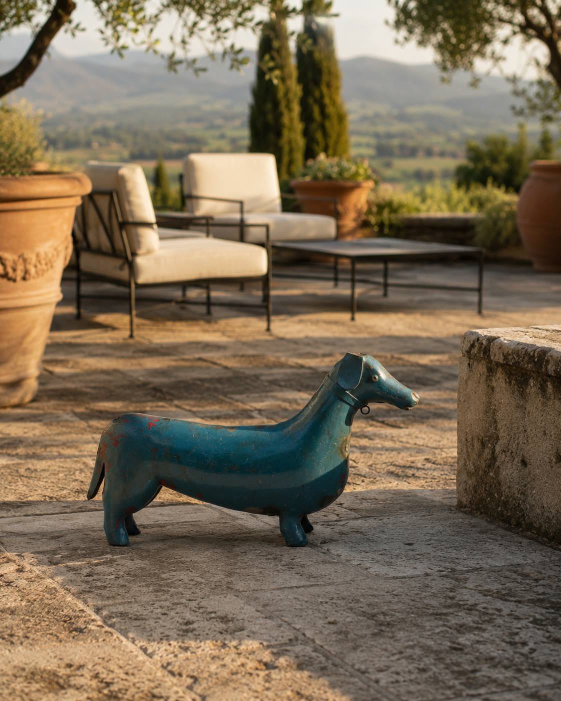 RECYCLED IRON SMALL DOG