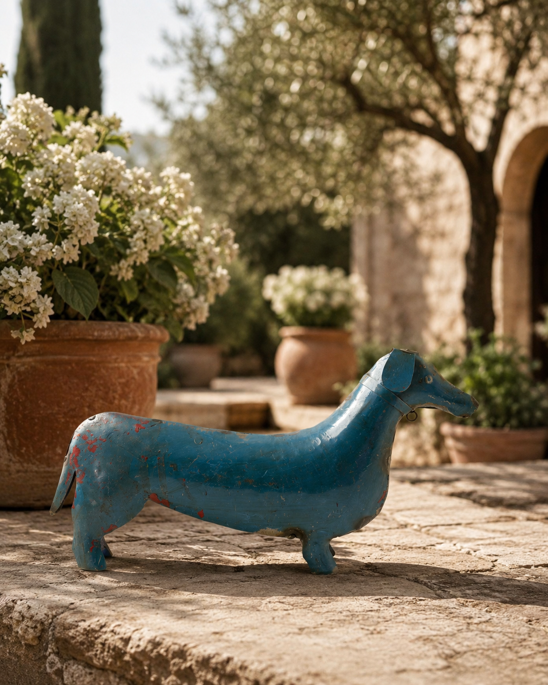 RECYCLED IRON SMALL DOG