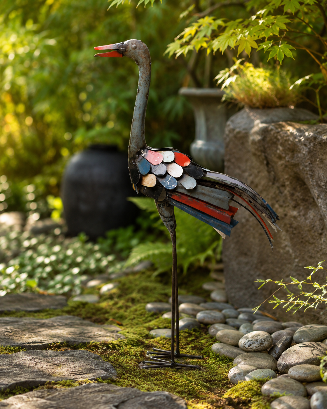 Recycled Iron Ostrich