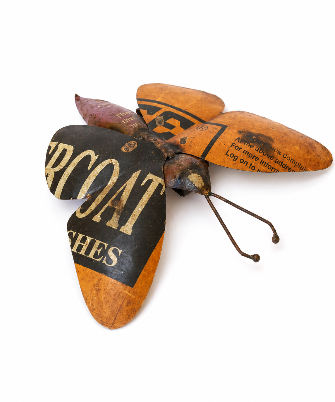 Recycled Iron Wall Mount Butterfly