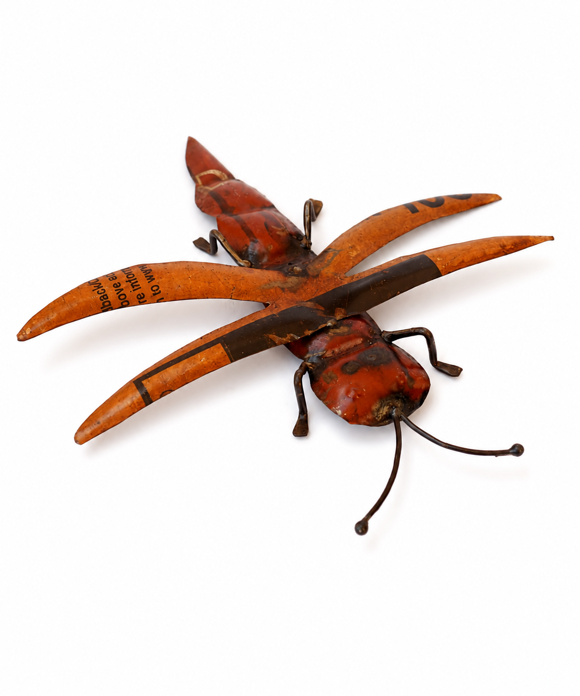 Recycled Iron Wall Mount Grasshopper