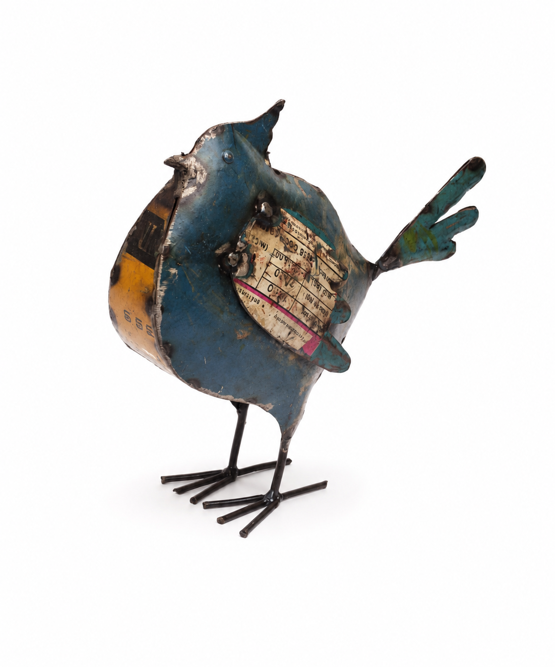 Recycled Iron Antique Bird