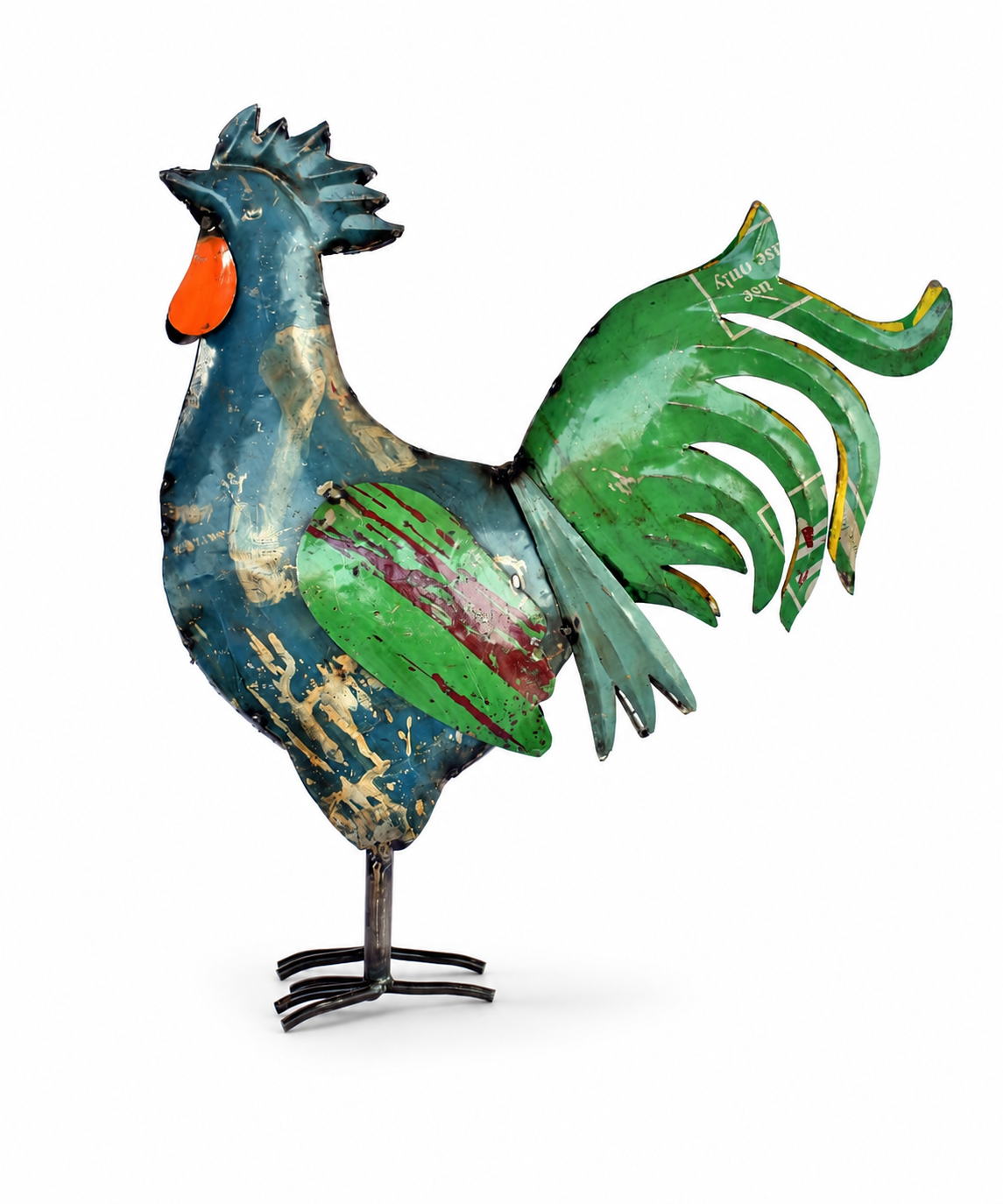 Recycle Iron Rooster (Medium)
