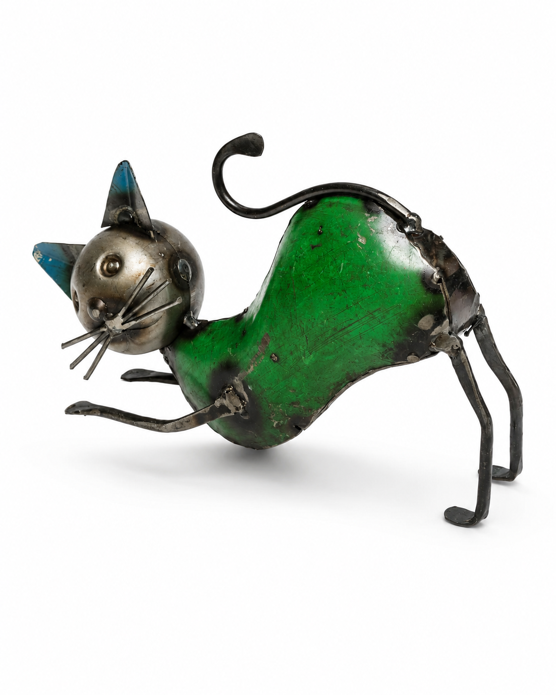 Recycled Iron Pandiculated Cat