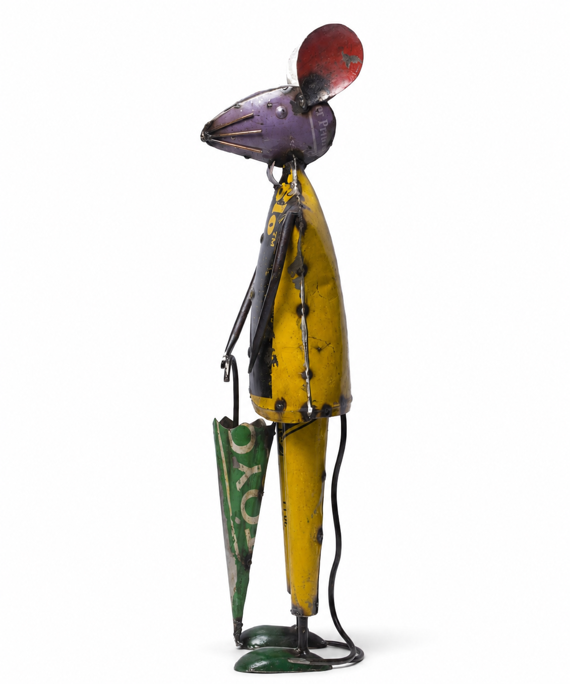 Recycled Iron Mouse With Umbrella