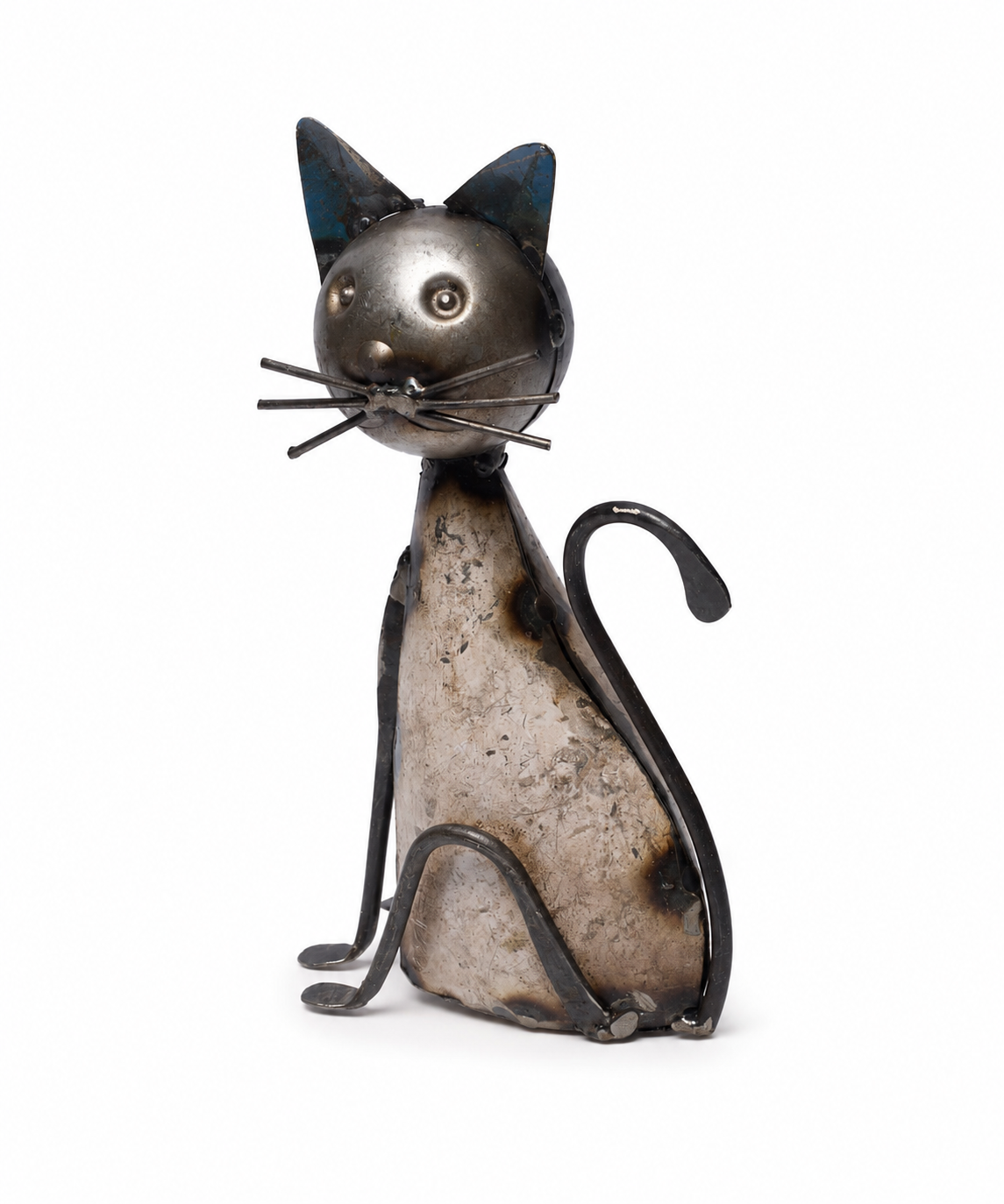 Recycled Iron Standing Cat