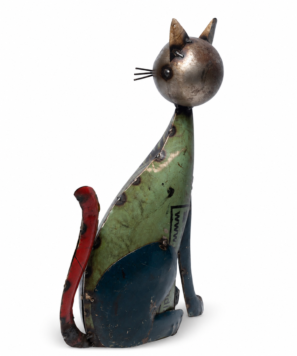 Recycled Iron Big Cat