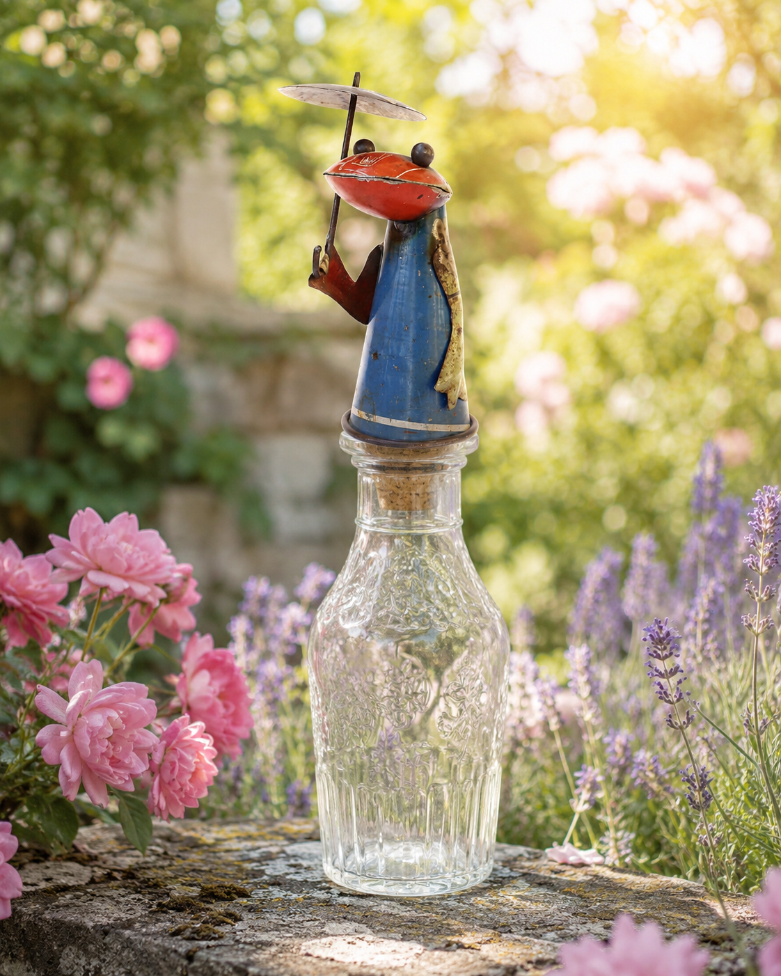 Recycled Iron Frog Bottle Top