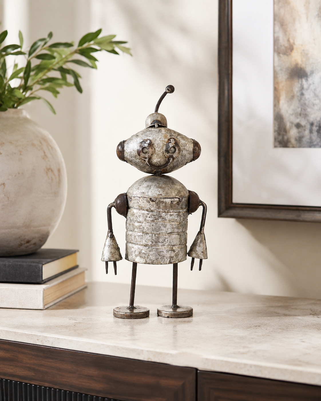Recycled Iron Deco Table Alien