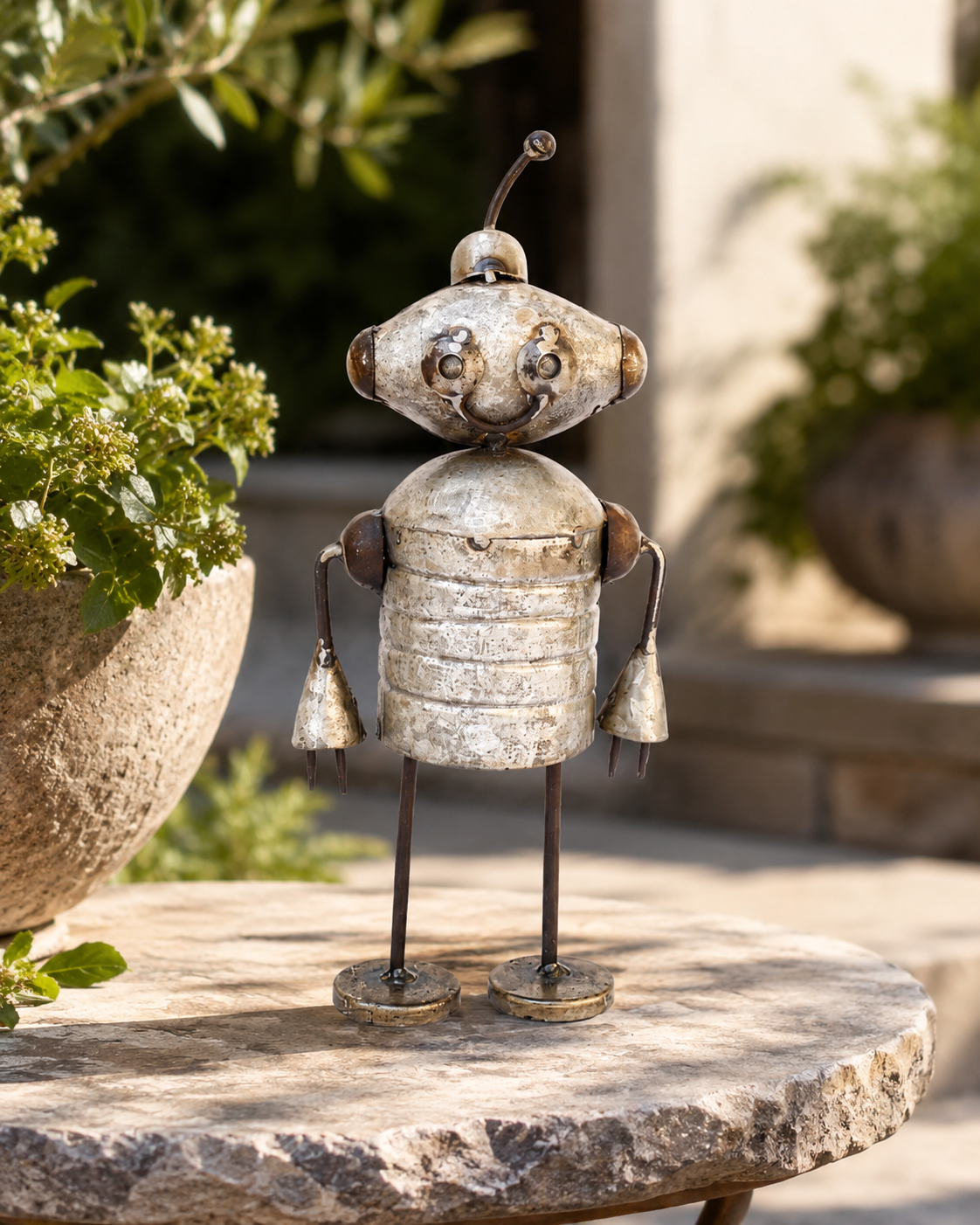 Recycled Iron Deco Table Alien