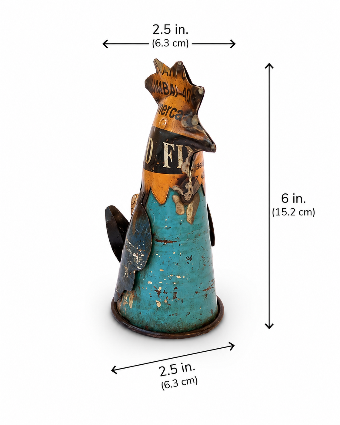 Recycled Iron Bird Bottle Top