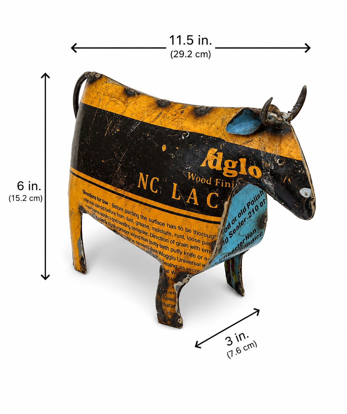 Recycled Iron Cow