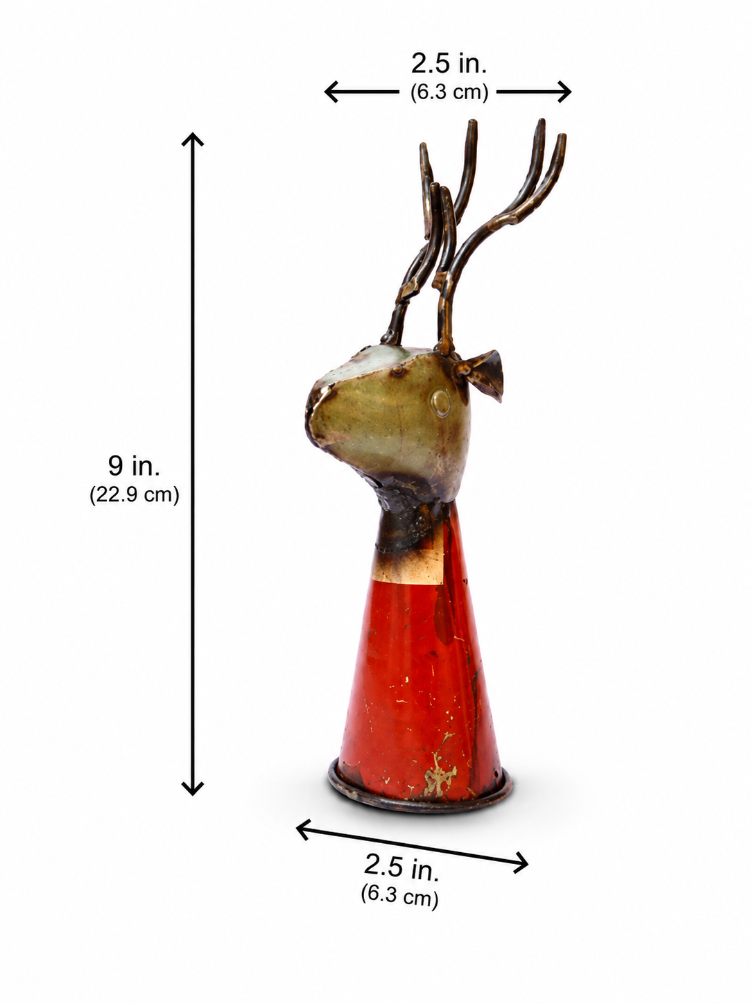 Recycled Iron Deer Bottle Top