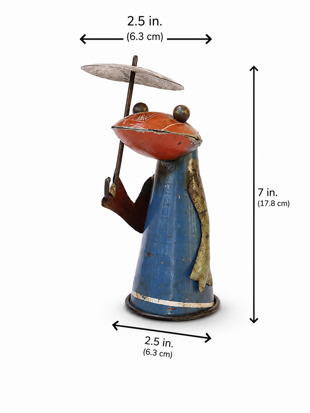 Recycled Iron Frog Bottle Top