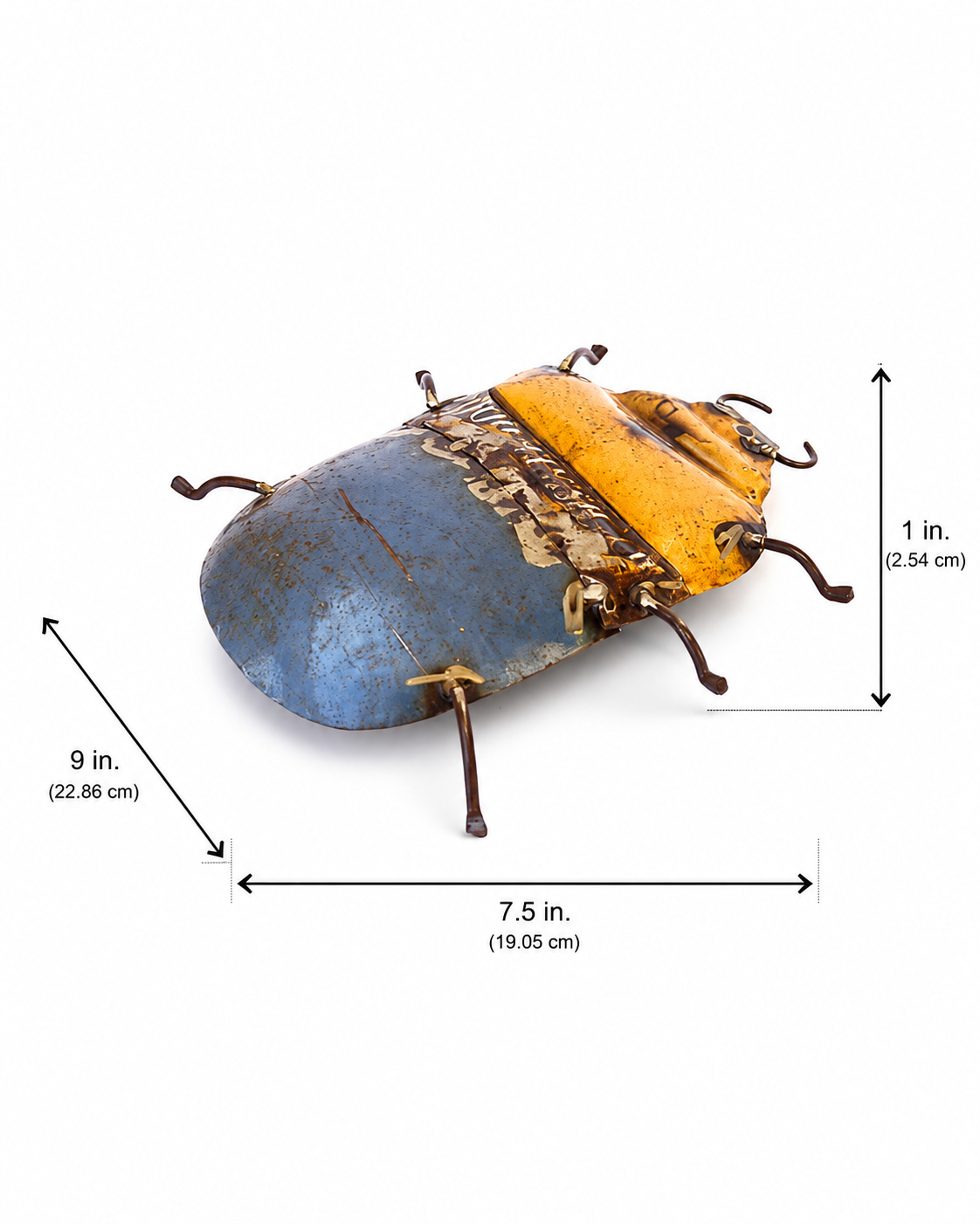 Recycled Iron Wall Mount Beetle