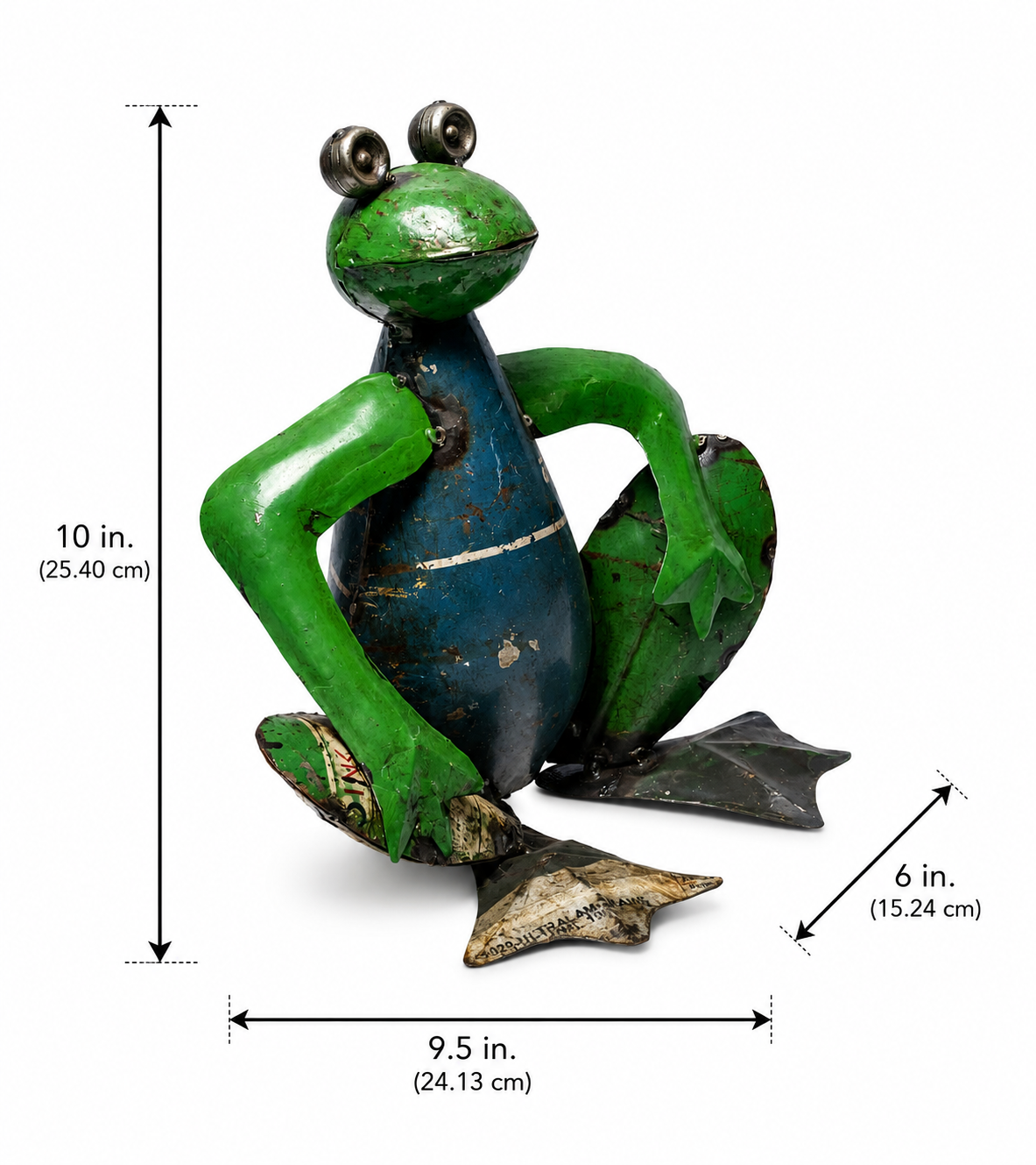 Recycled Iron Frog (Big)