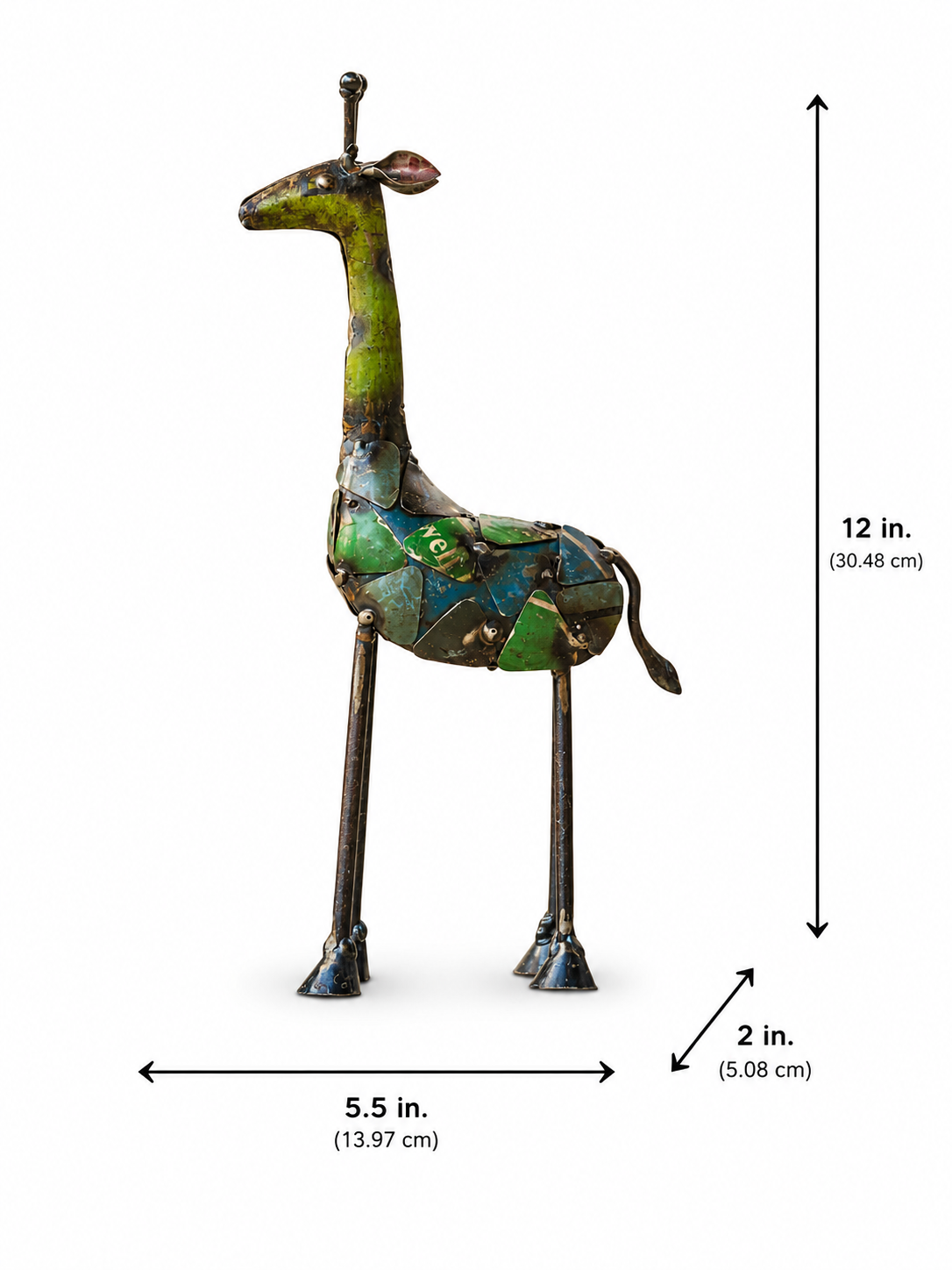 Recycled Iron Giraffe