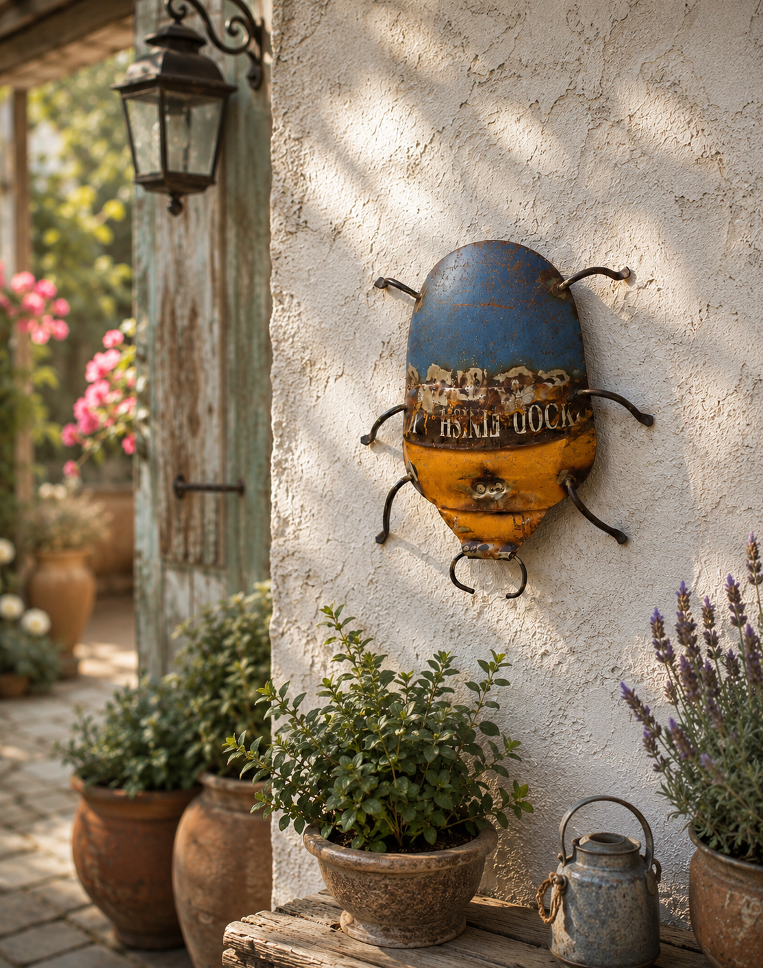 Recycled Iron Wall Mount Beetle