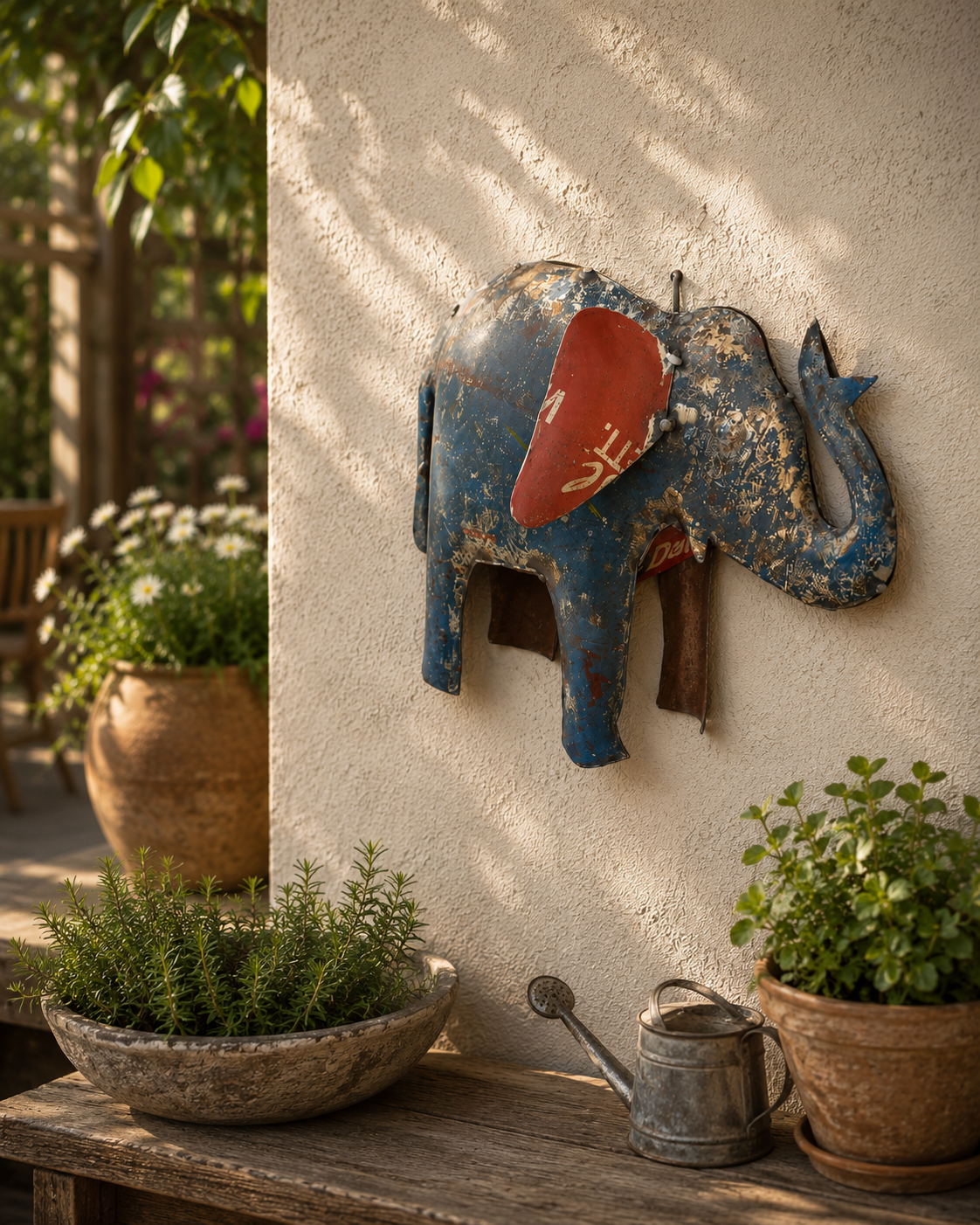 Recycled Iron Elephant