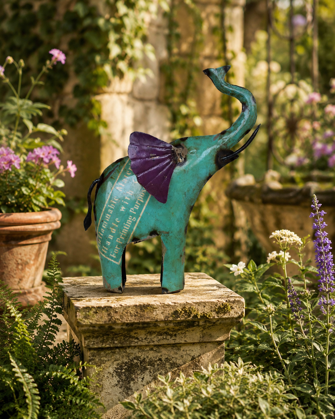 Recycled Iron Elephant