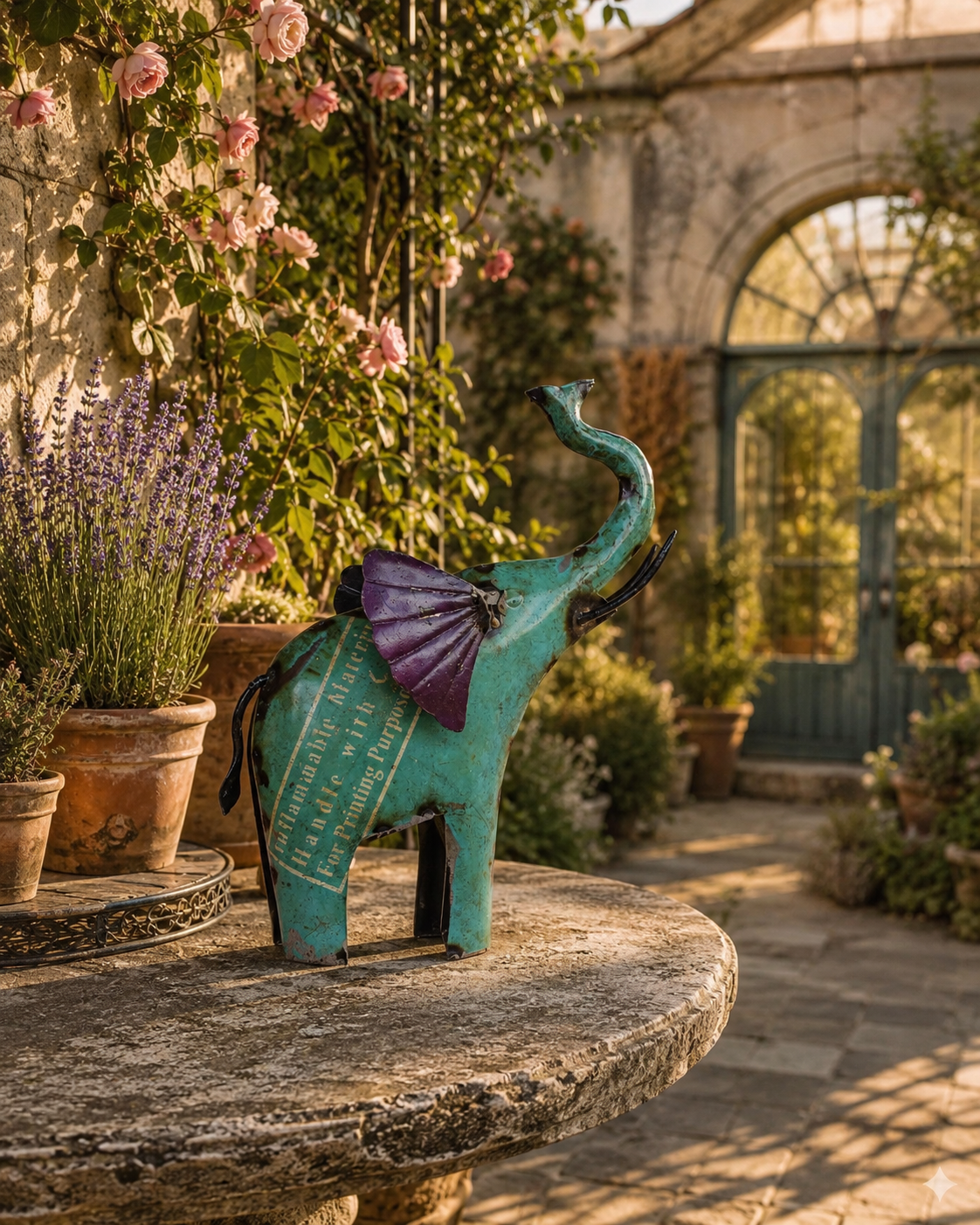 Recycled Iron Elephant