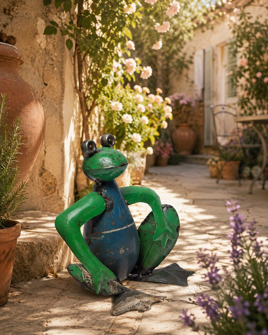 Recycled Iron Frog (Big)