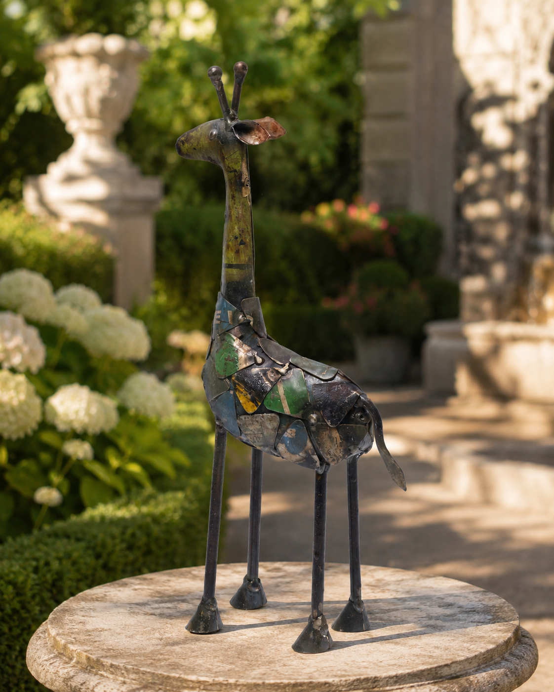 Recycled Iron Giraffe