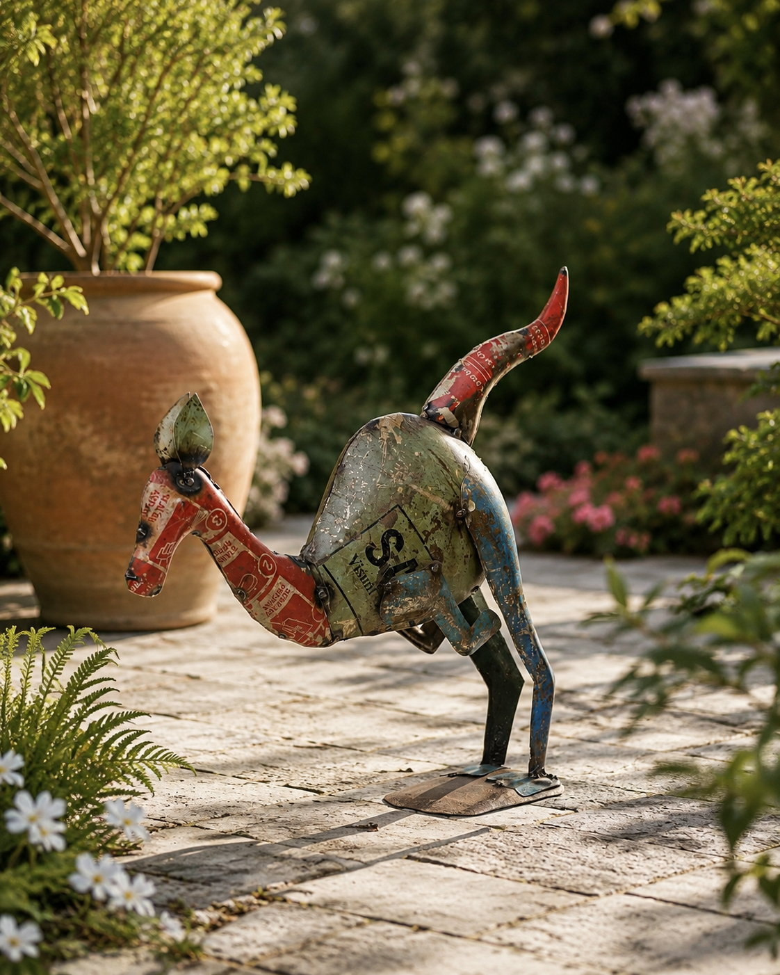 Recycled Iron Kangaroo