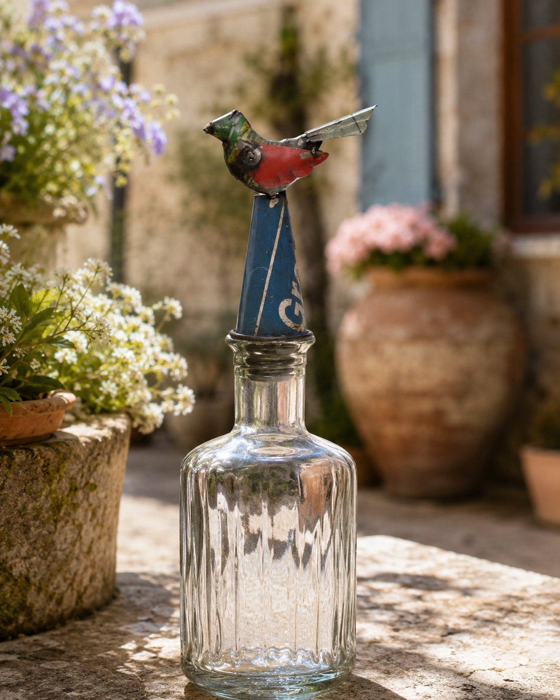 Recycled Iron Bird (Bottle Top)