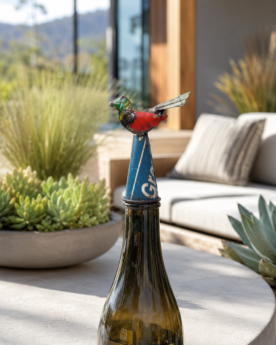 Recycled Iron Bird (Bottle Top)