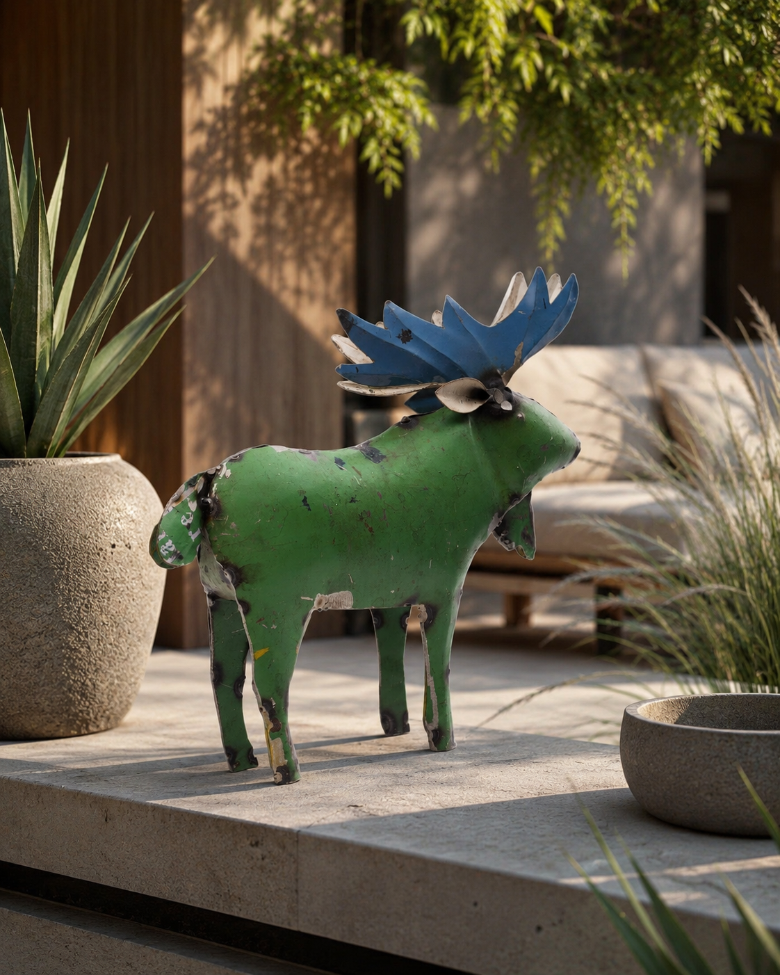 Recycled Iron Moose