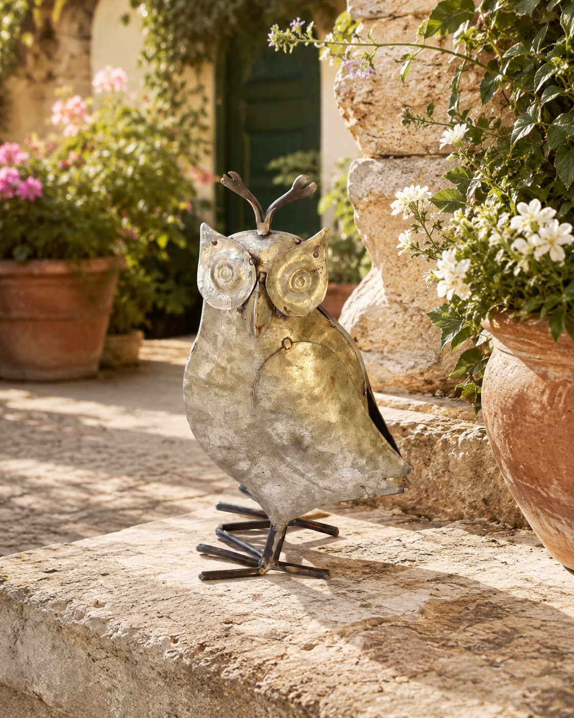 Recycled Iron Owl