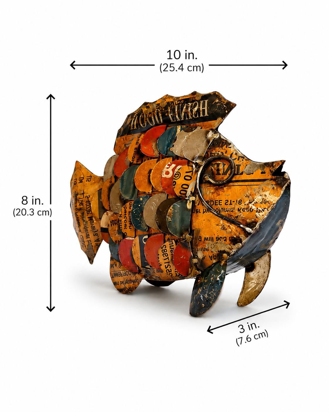 Recycled Iron Fish